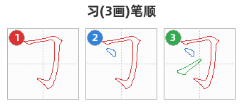 习笔顺分解图