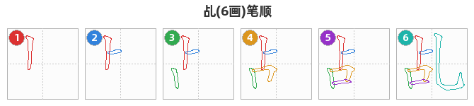 乩笔顺分解图
