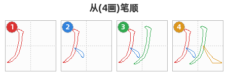 从笔顺分解图