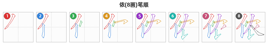 侬笔顺分解图