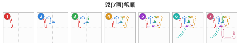 兕笔顺分解图