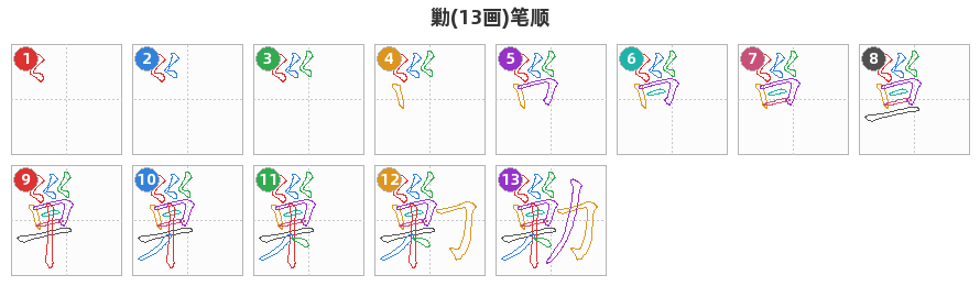勦笔顺分解图