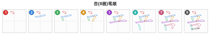 咅笔顺分解图