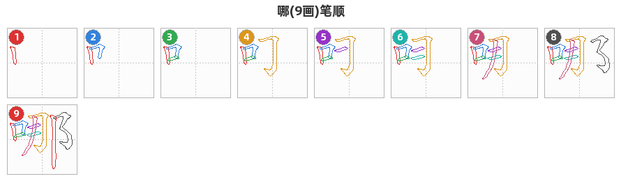 哪笔顺分解图
