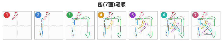 囪笔顺分解图