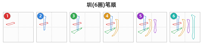 圳笔顺分解图