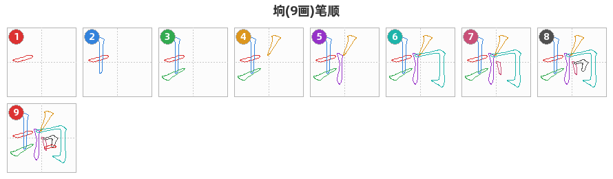 垧笔顺分解图