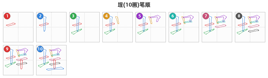 埕笔顺分解图