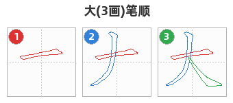 大笔顺分解图