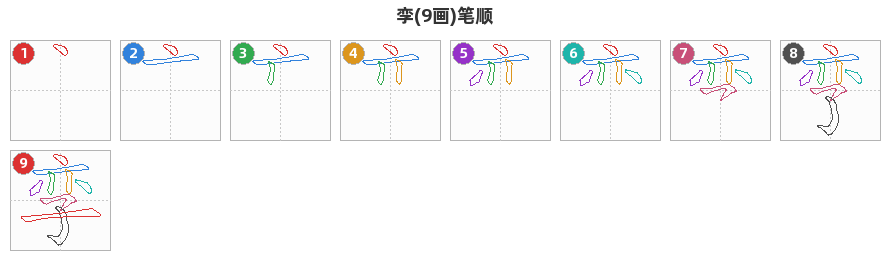 孪笔顺分解图