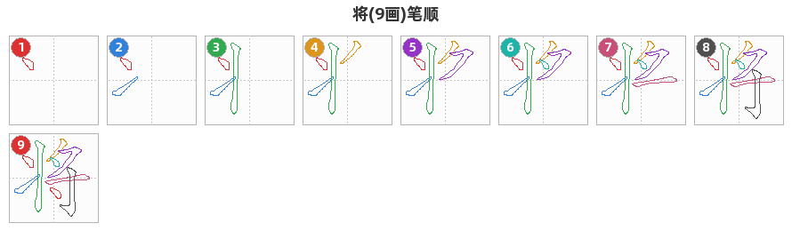 将笔顺分解图