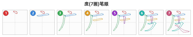 庋笔顺分解图