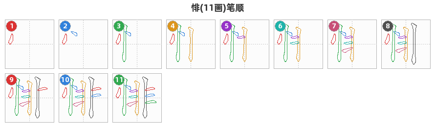 悱笔顺分解图
