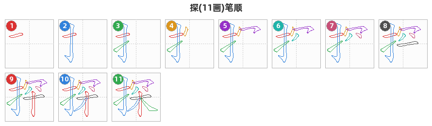 探笔顺分解图