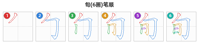 旬笔顺分解图