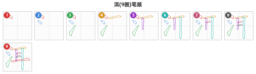 洱笔顺分解图