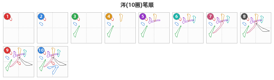 涔笔顺分解图
