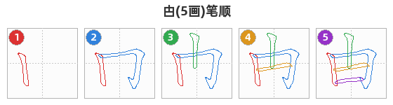 甴笔顺分解图
