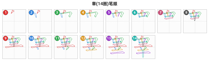 睾笔顺分解图