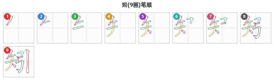 矧笔顺分解图