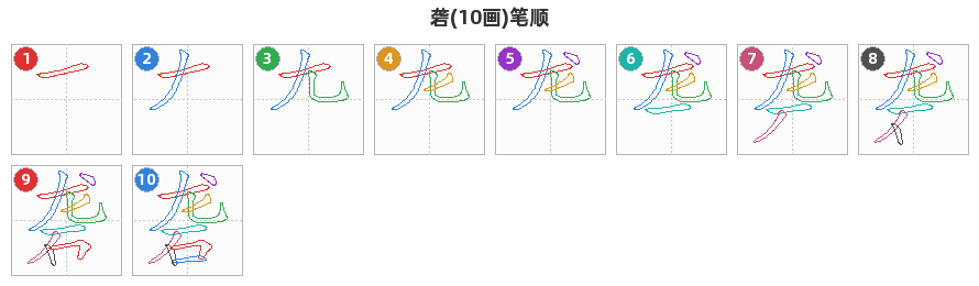 砻笔顺分解图