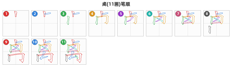 禼笔顺分解图