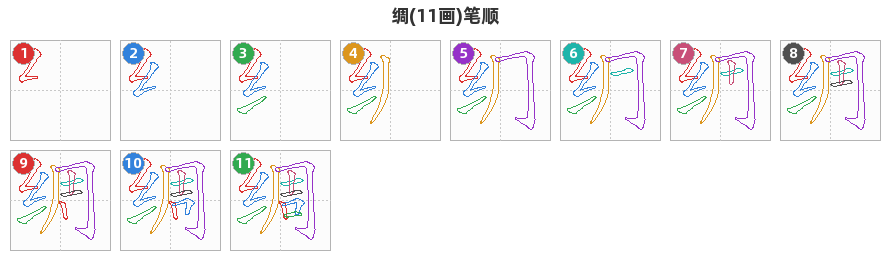绸笔顺分解图