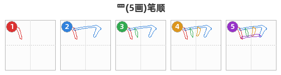 罒笔顺分解图