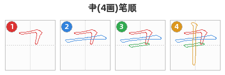 肀笔顺分解图
