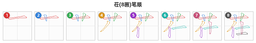 茌笔顺分解图