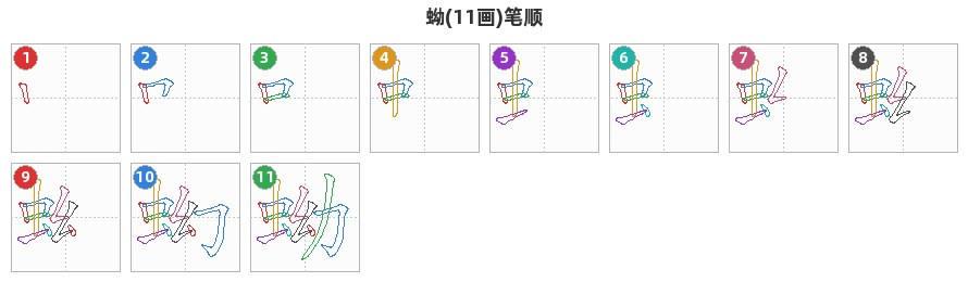 蚴笔顺分解图