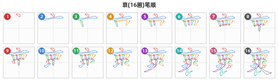 褱笔顺分解图