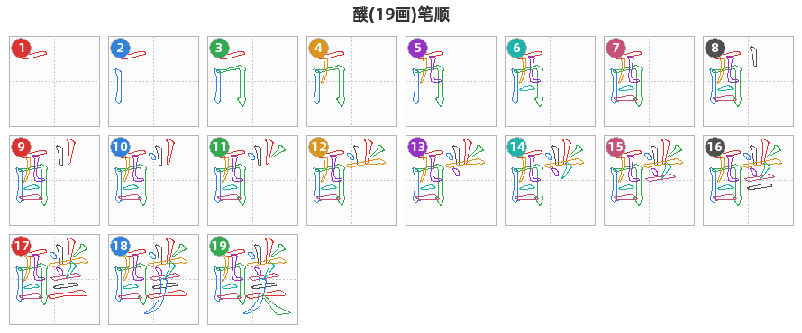 醭笔顺分解图
