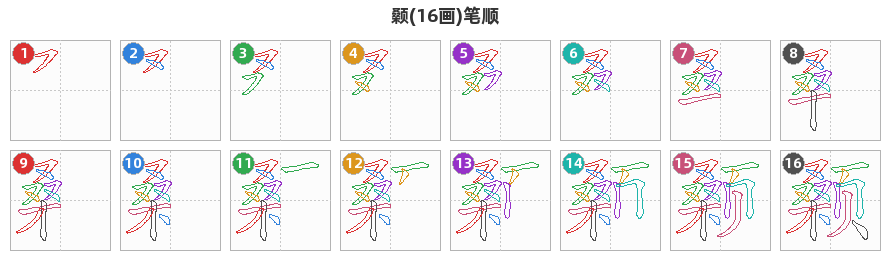 颡笔顺分解图