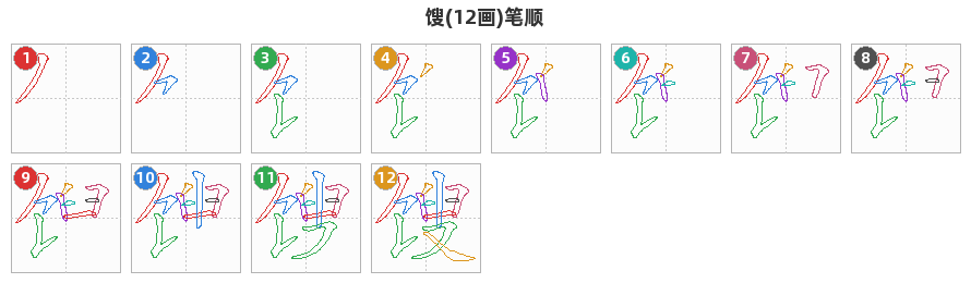 馊笔顺分解图