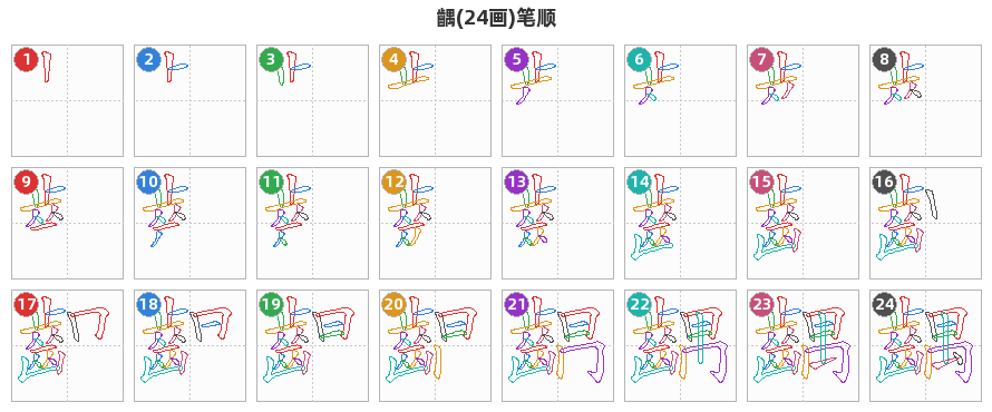齵笔顺分解图