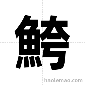 鮬字图片